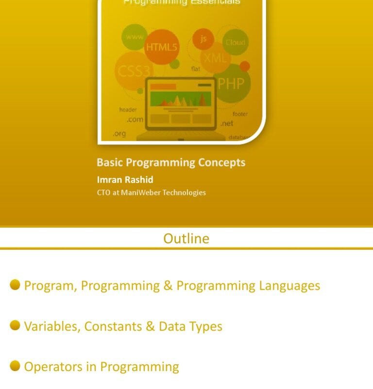 essential programming concepts for beginners