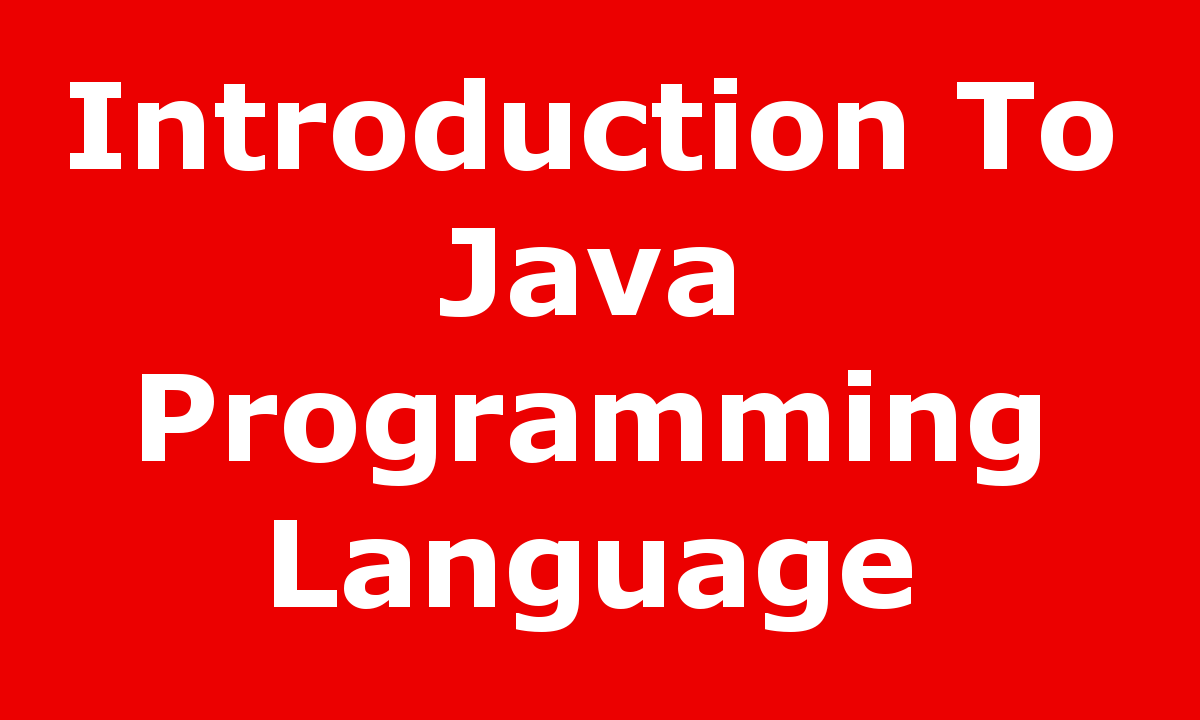 Java programming basics