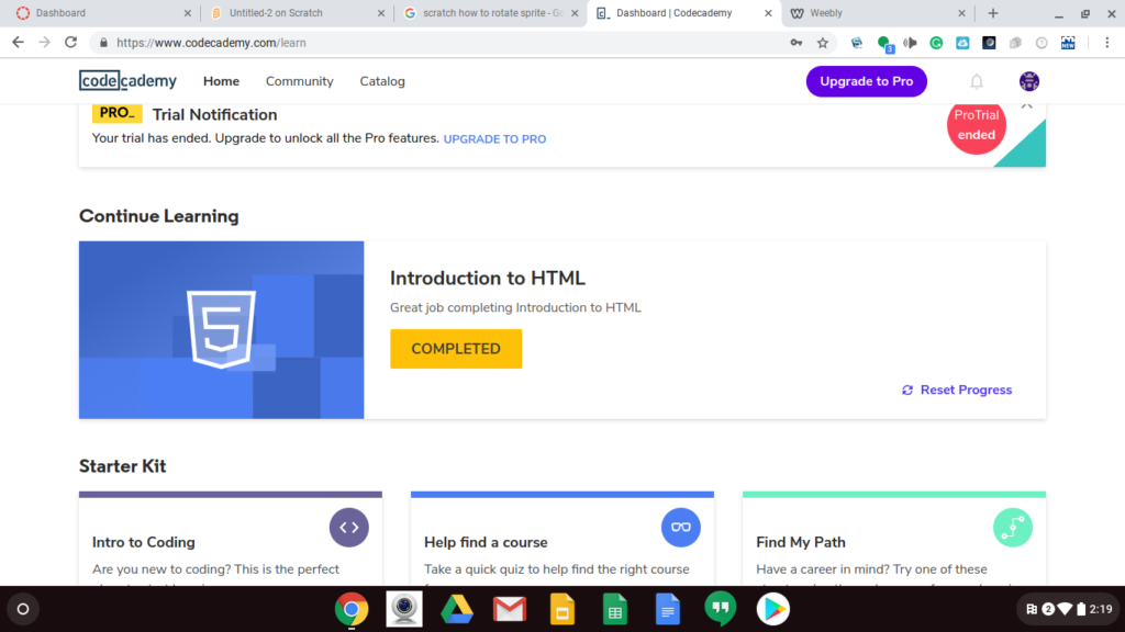 learn by completing coding projects