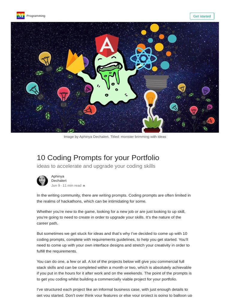 14 Creative Portfolio Ideas Using Beginner Coding Skills